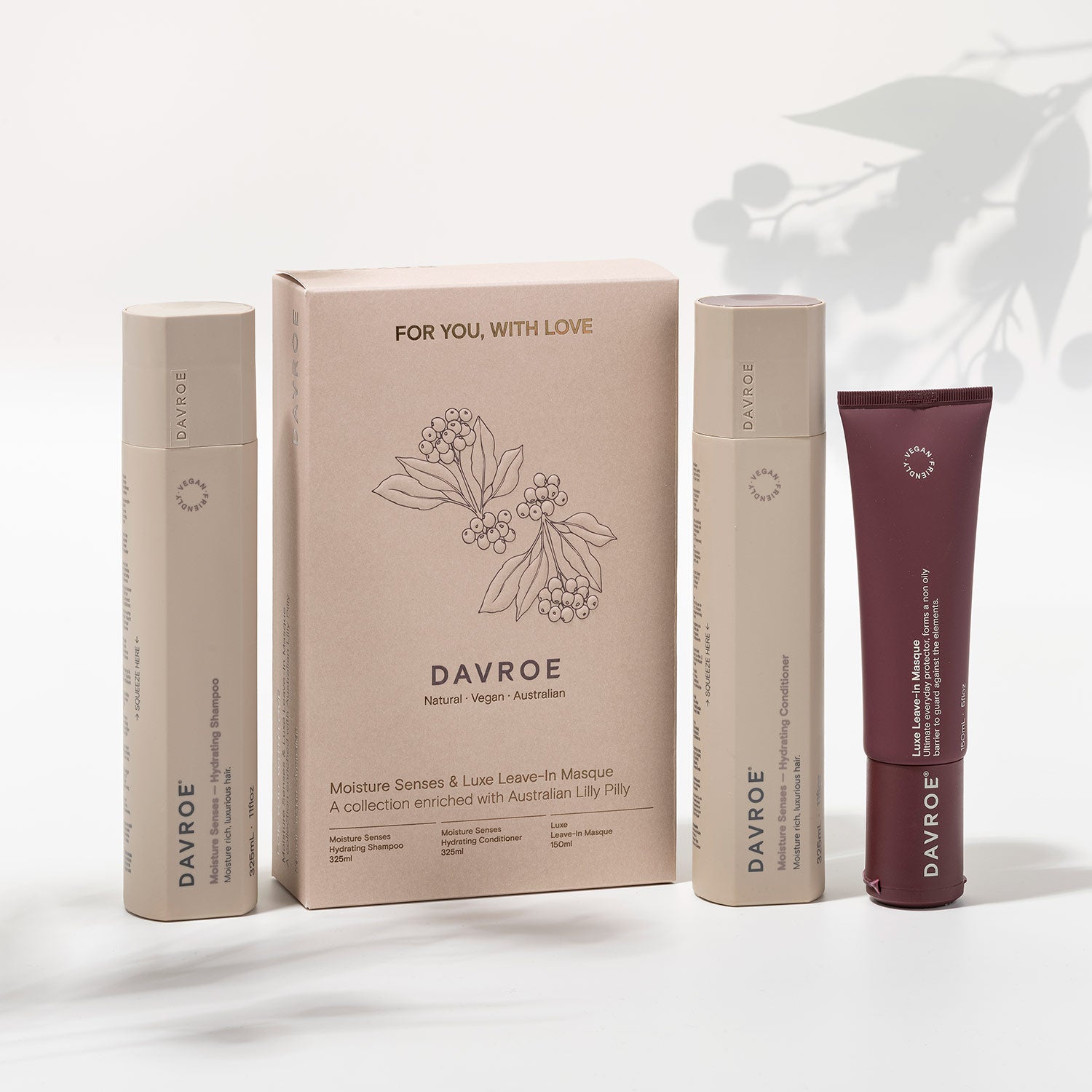 Davroe Moisture Senses For You With Love 3-Pack