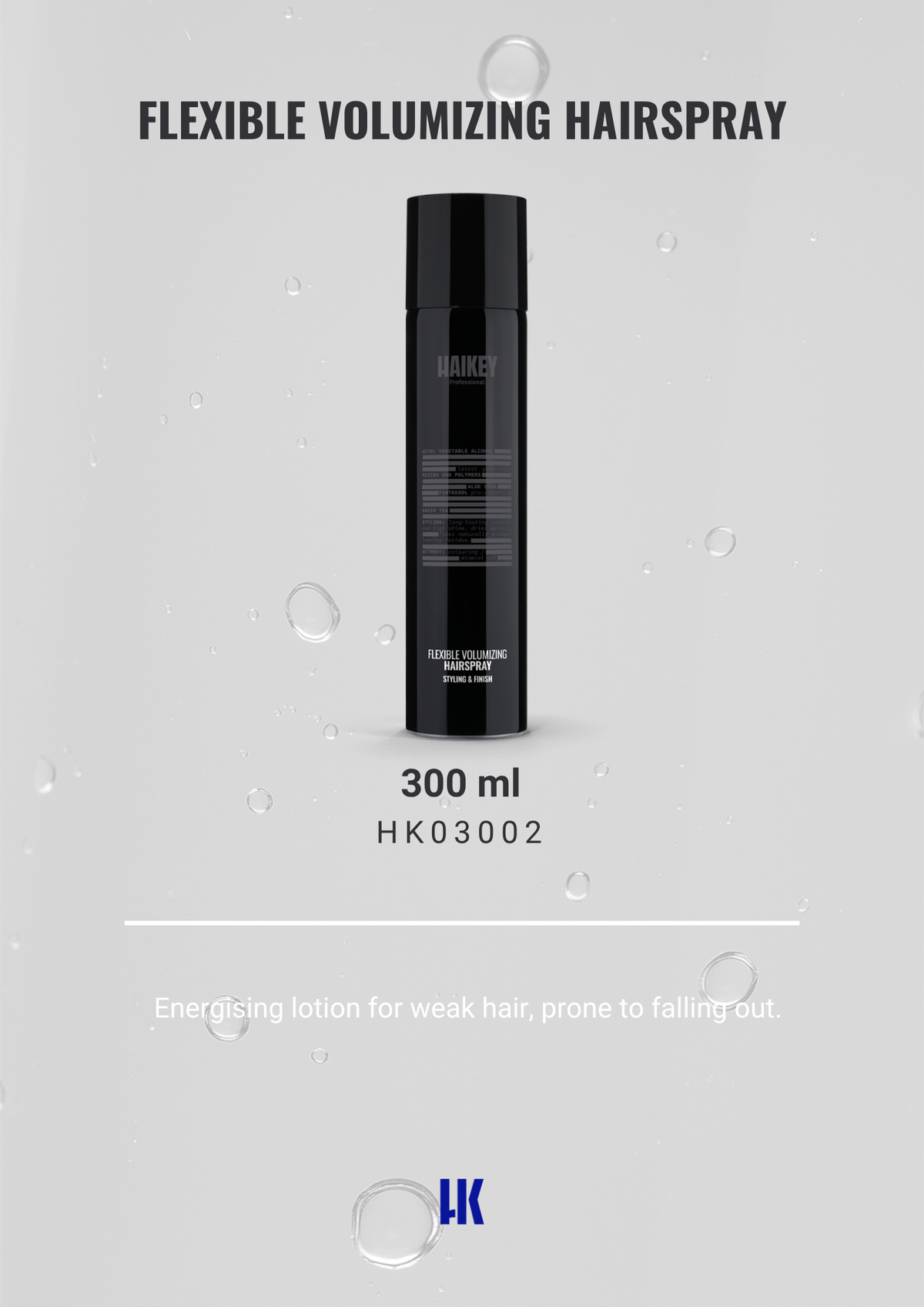 HaiKey Flexible Volumizing Hair Spray 300 ml