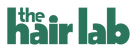 The Hair Lab logo i grønn, fet skrift.